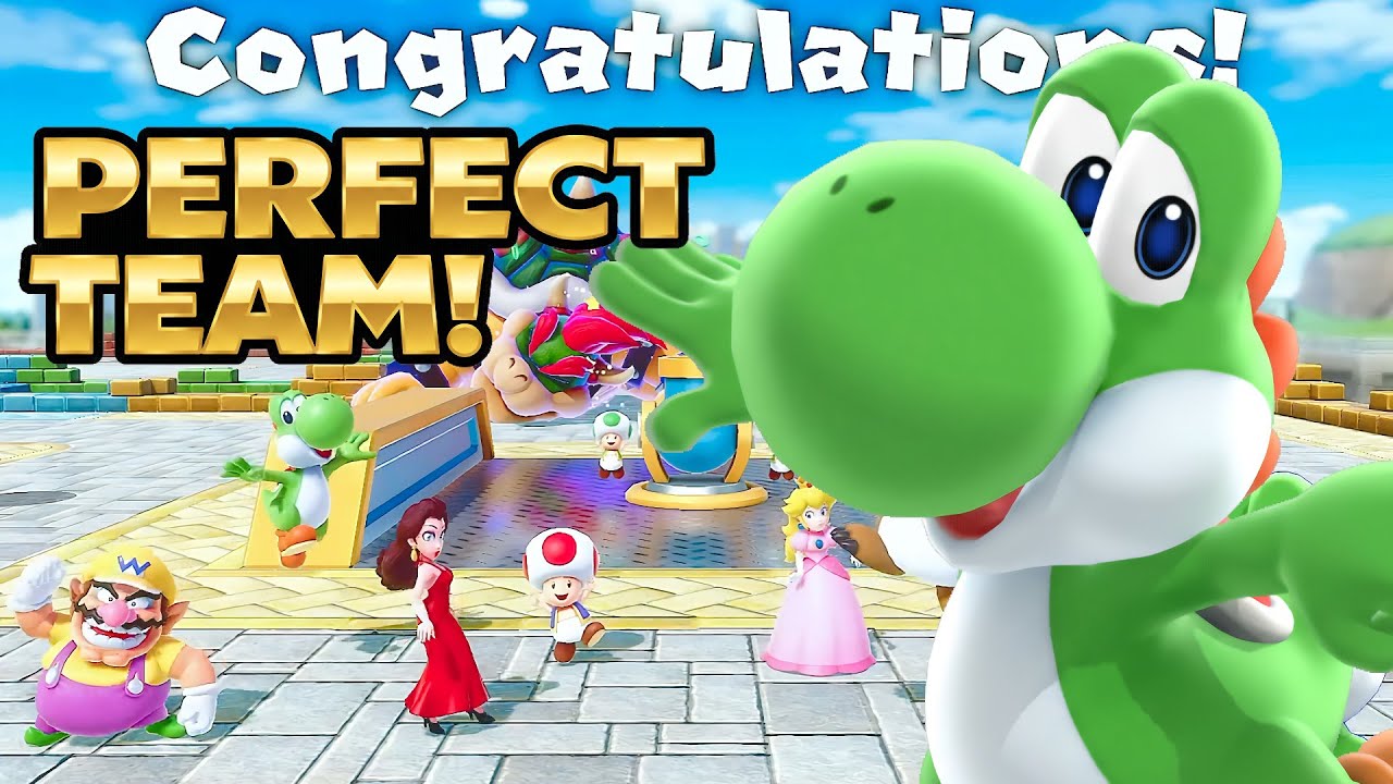 Super Mario Party Jamboree Bowser Kaboom Squad Yoshi Gameplay Chargin' Chucks CPU Hard