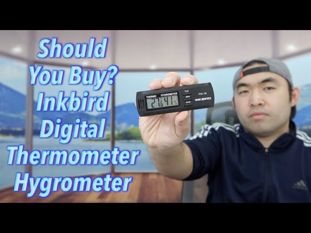 INKBIRD Mini Digital Thermometer and Hygrometer Bluetooth Smart Sensor  ITH-12S