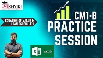 CM1B | Equation of Value and Loan Schedule | Part 1 | IFoA | IAI | Actuarial Science