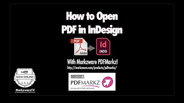 Open PDF in InDesign 2022