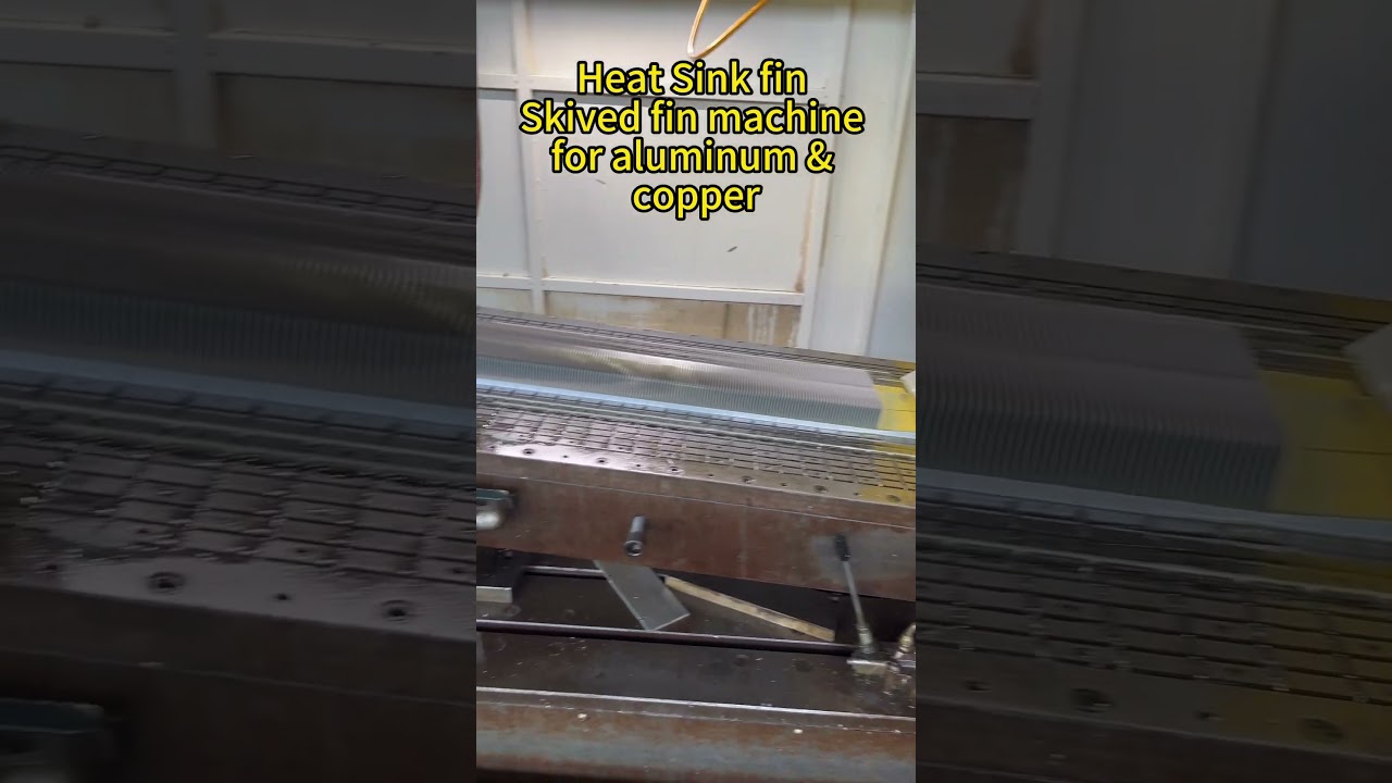 This heat sink fin skiving machine is developed by our company 