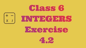 Integers - Exercise 4.2 - Class 6 || A.P State New Syllabus