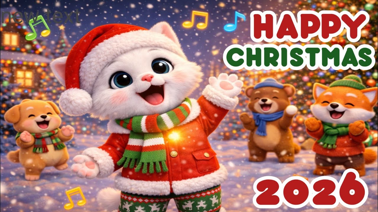 Happy Christmas Everyone 🎄 | Christmas Dance Song 2026 | Holiday Party Song (Animated Video)
