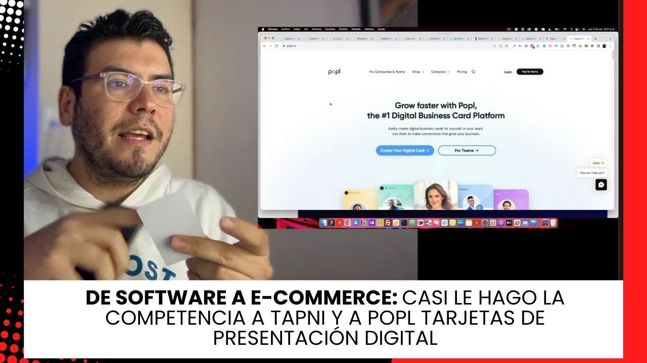 De Software a E-Commerce: Casi Compito con Tapni y Popl, Tarjetas de Presentación Digital