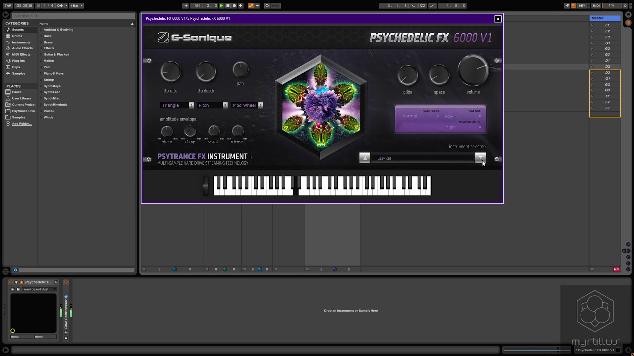 Myrtillus on progressive psytrance FX video preview