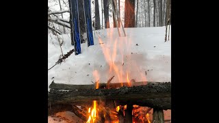 Как разжечь костёр зимой на природе!