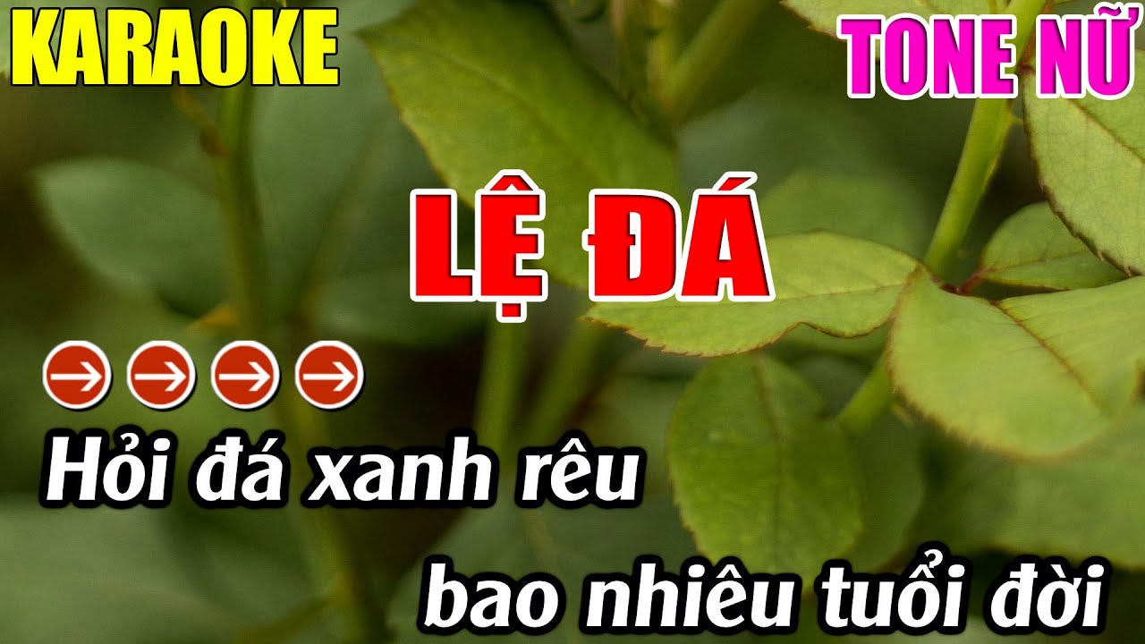 Lệ Đá Karaoke Tone Nữ Karaoke Lâm Nhạc Sống - Beat Mới