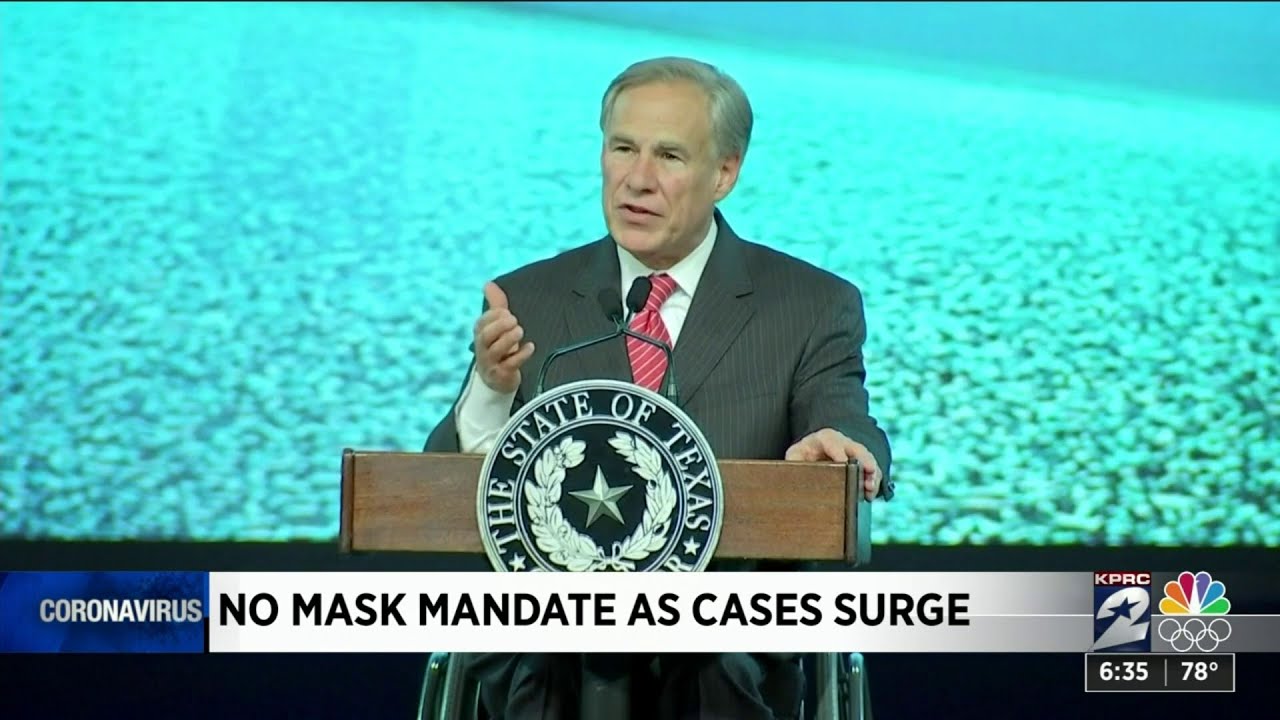 No mask mandate in Texas as cases surge
