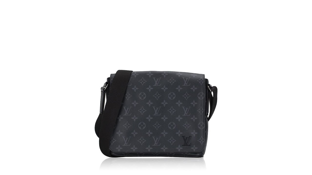 LV LV Men District PM Bag in Monogramme Eclipse Canvas-Grey in 2023