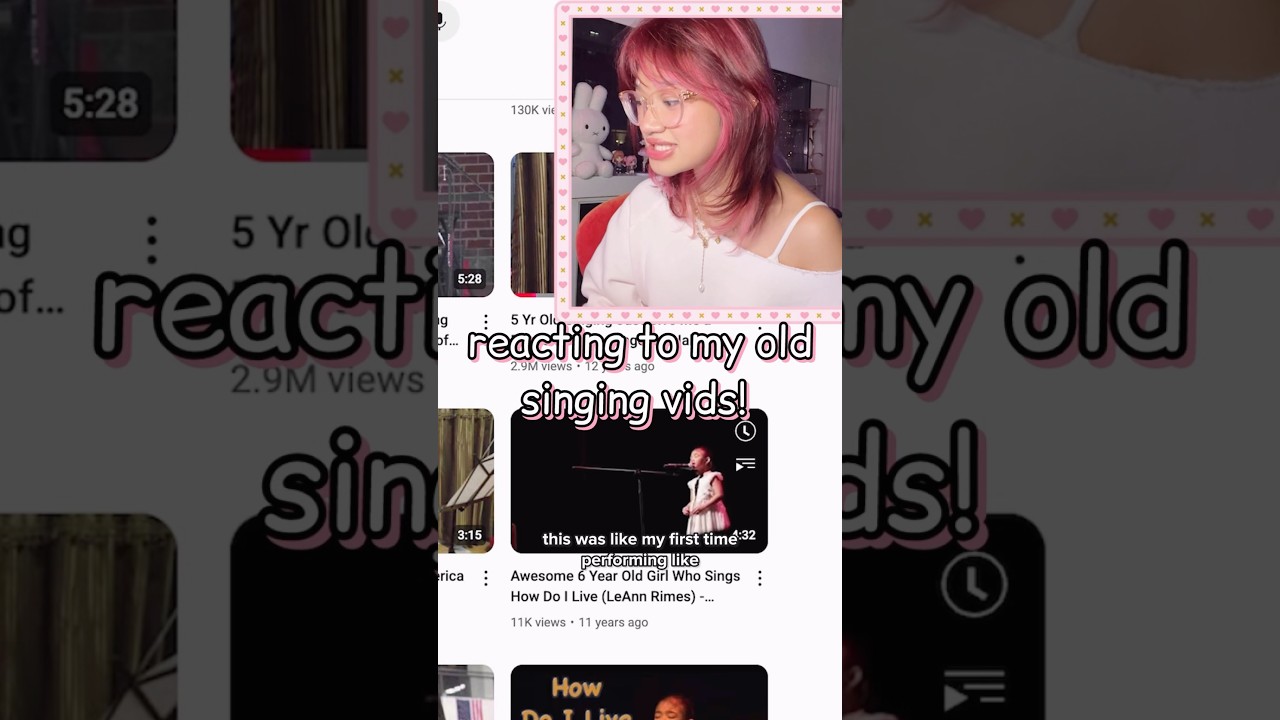 reacting to my OLD singing vids…