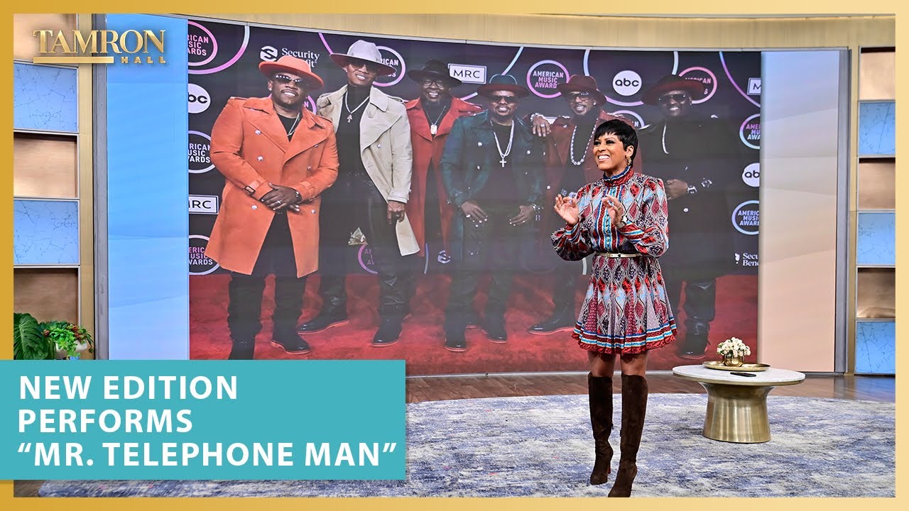 New Edition Performs Mr Telephone Man on Tamron Hall