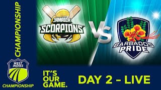 🔴 LIVE Jamaica v Barbados - Day 2 | West Indies Championship 2024 | Thursday 22nd February