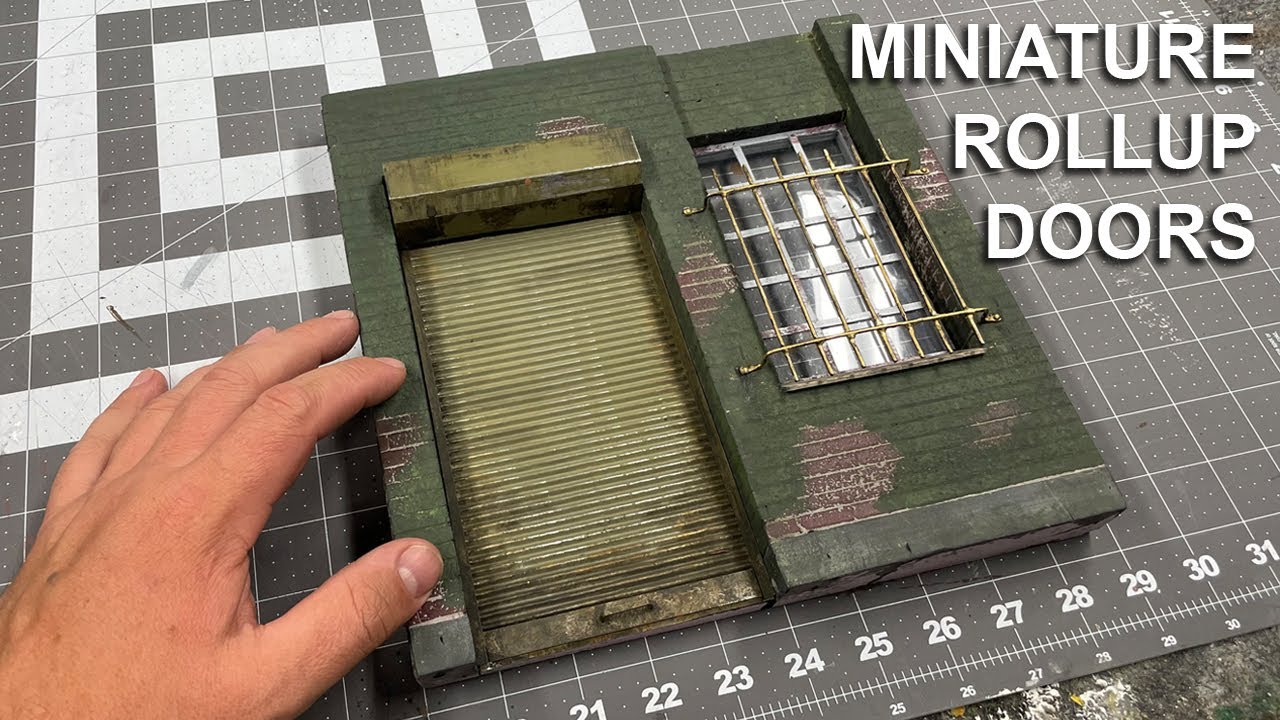 How To make a Miniature Rollup Garage Door