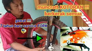 cara mudah perbaiki FORK mtb ||   fork rst blaze yang macet