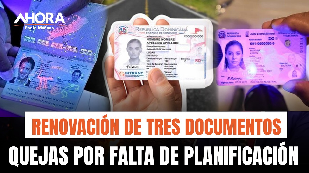 Renovación de cédula, pasaporte y licencia en RD genera quejas por falta de planificación
