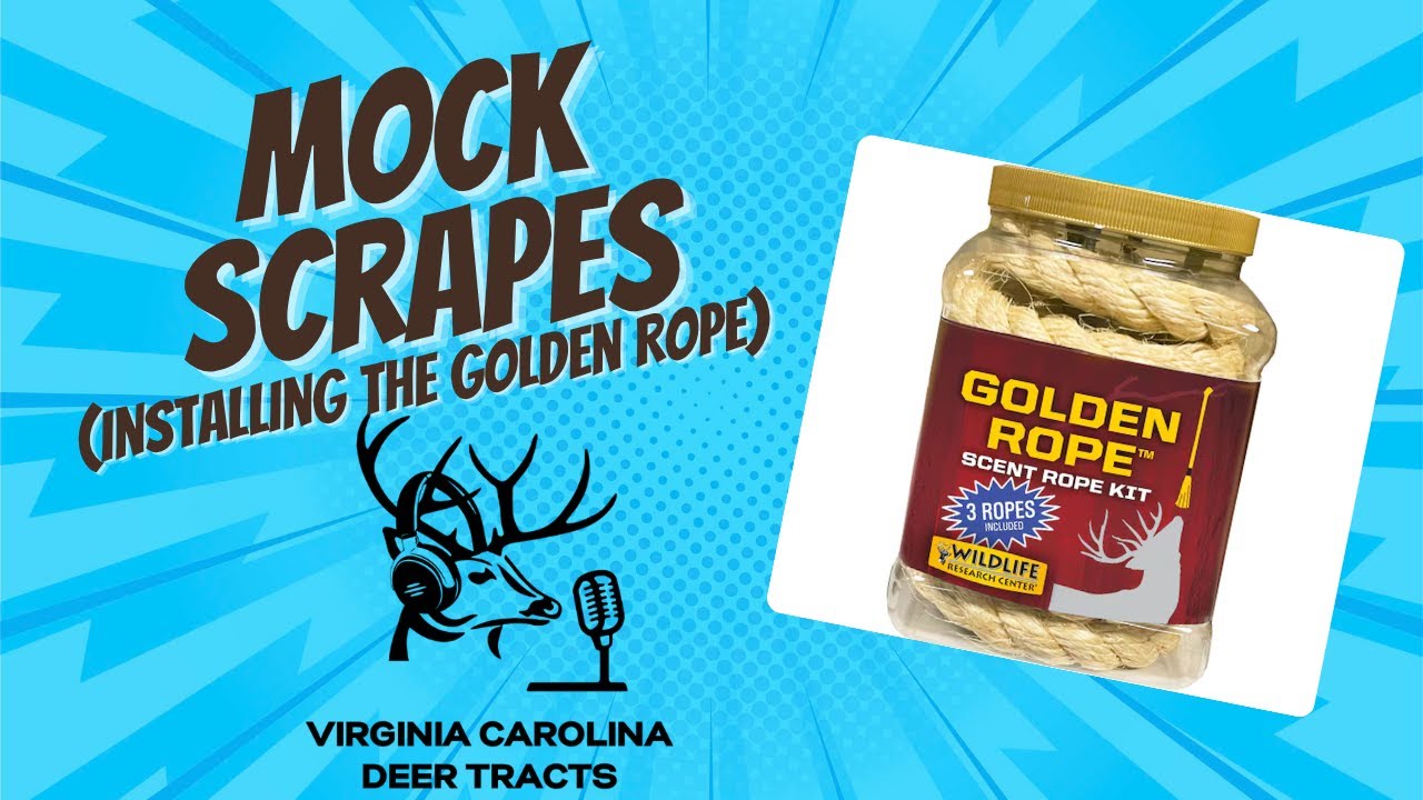 Mock Scrapes - Installing the Golden Rope Scent Rope Kit plus some tips!