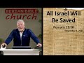 All Israel Will Be Saved (Romans 11:26)