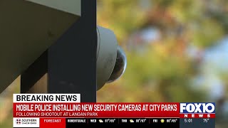 Mobile police installing new security cameras at city parks, following shootout at Langan Park