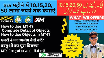 how to Use  MT 4 |What is Objects in MT4 | How to Use Objects in MT4|
