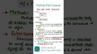 Python Full Course #python Notes 📝