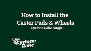 2025 CRS Installing Caster Pads Wheels Video