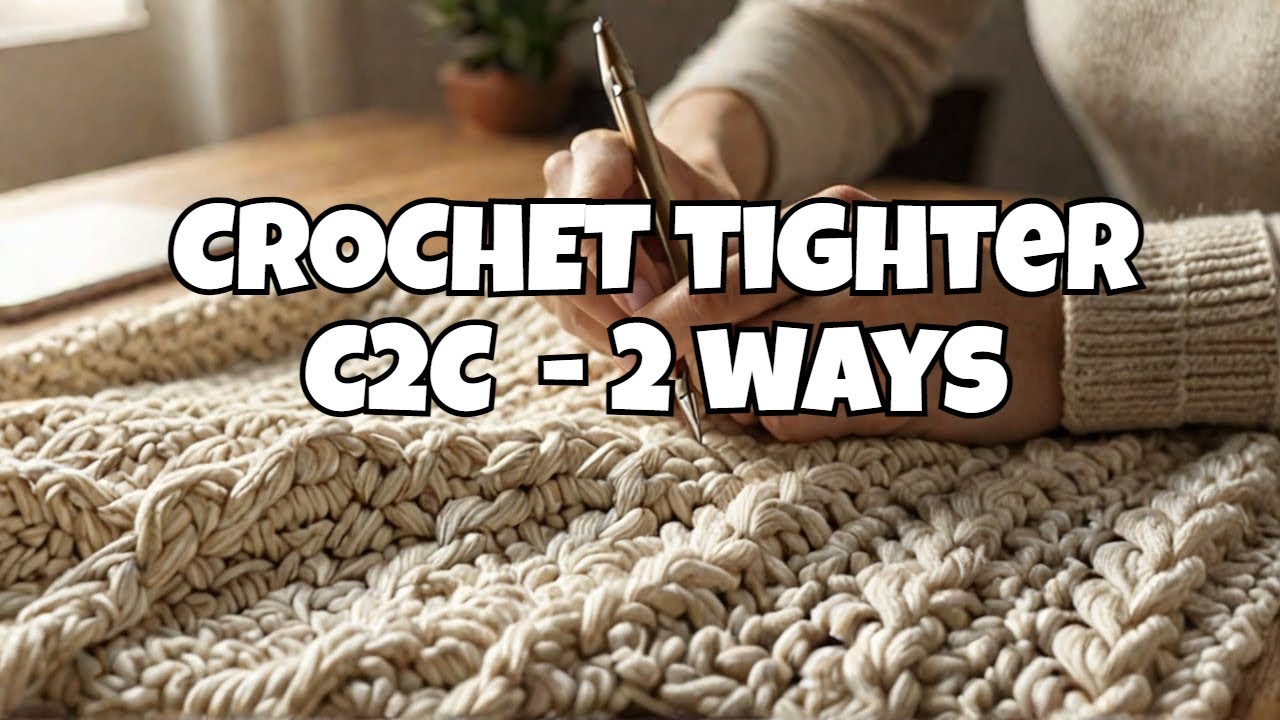 Crochet C2C two ways! Less holes, more dense! - YouTube
