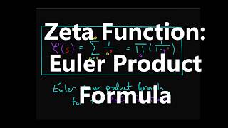 Zeta Function- Euler Product Formula