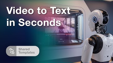 🚀 Video to Text in Seconds: Automate Transcription with AI | Free Template Inside!