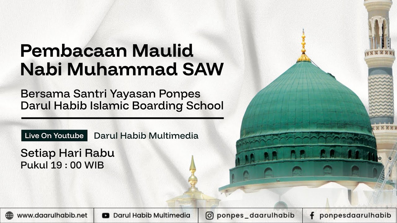 🔴 LIVE | PEMBACAAN MAULID BERSAMA SANTRI PONPES DARUL HABIB SUKABUMI