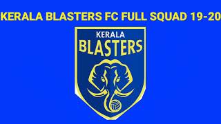 Kerala Blasters Fc Full Squad 19-20 | Player Details | Indian Football Channel©