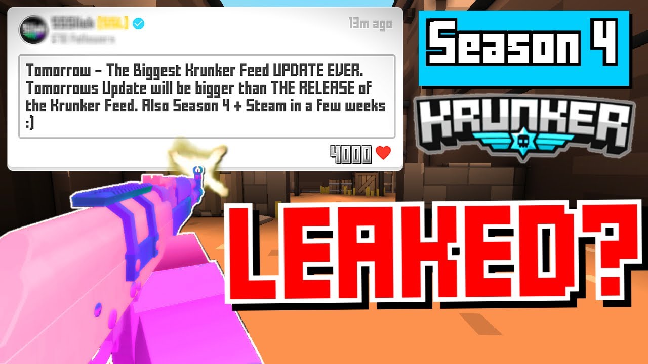 Krunker.io SEASON 4 LEAKED!? (NEW UPDATES!!) STEAM COMING SOON