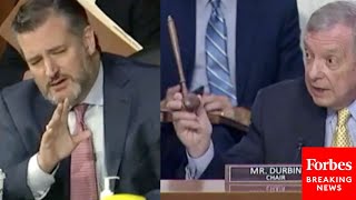 'The Second Point I'll Make Is Somewhat Personal': Ted Cruz, Dick Durbin Squabble Angrily In Hearing