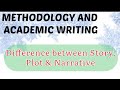 Difference between Story, Plot and Narrative