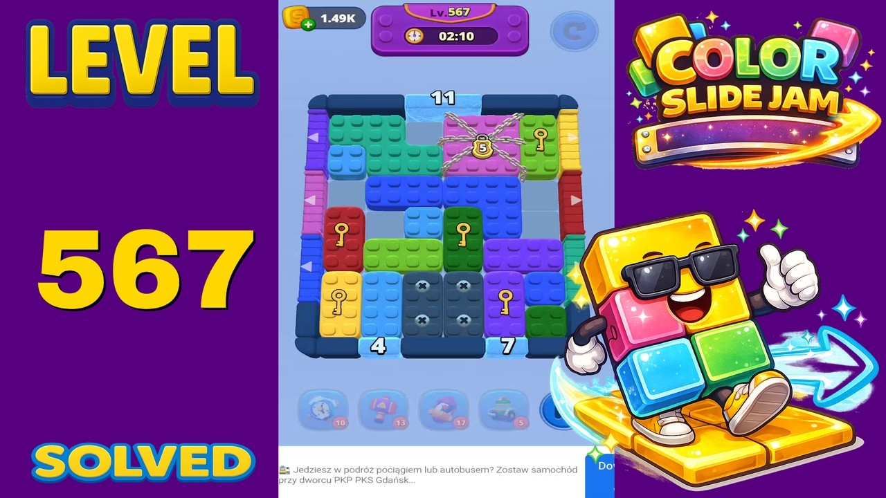 Color Slide Jam – Level 567 | Walkthrough - YouTube