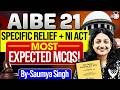 AIBE 21 Preparation | Specific Relief Act & NI Act Most Important MCQs by Saumya Singh