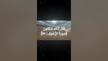سورة الزخرف [٧٧-٧٨]