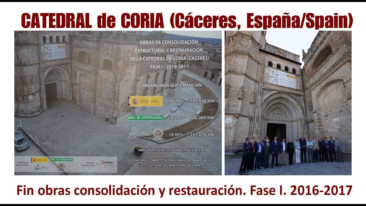 Catedral de Coria. Obras Fase I. Entrega.