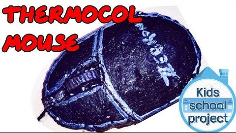Thermocol Computer Mouse|School 3D projects|Kids project #project #Thermocolcraftidea #Computermouse