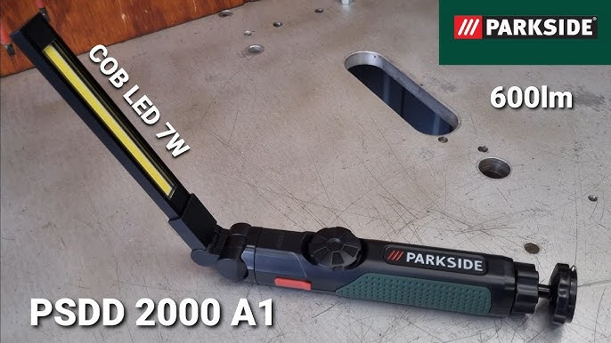 PARKSIDE Battery LED work light PAL 2200 A1 TEST 4 flashlight - YouTube