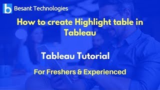 How to create Highlight table in Tableau  | Tableau Tutorial For Beginners