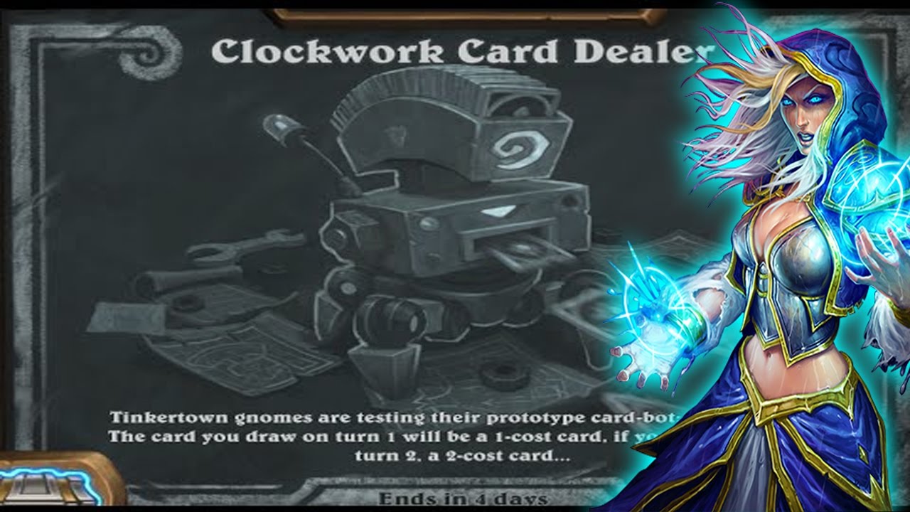 Hearthstone This Week's Tavern Brawl Clockwork Card Dealer Standard