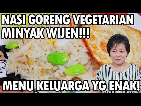 Menu Masakan Resep : Nasi Goreng Vegetarian Minyak Wijen Menu Keluarga!!! Yang Bergizi Tinggi