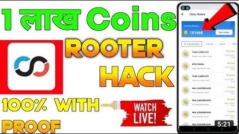 Rooter App Coin Hack Rooter Unlimiled Coin Trick |Rooter Unlimiled Refer Trick ||Rawat Techical