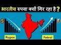 Why Indian RUPEE is falling against US dollar? and why prices of petrol & diesel is also increase?