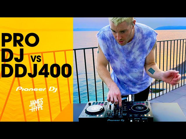 Pro DJ plays set on DDJ 400 class=