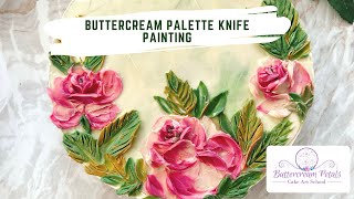 Rose Palette Knife Painting