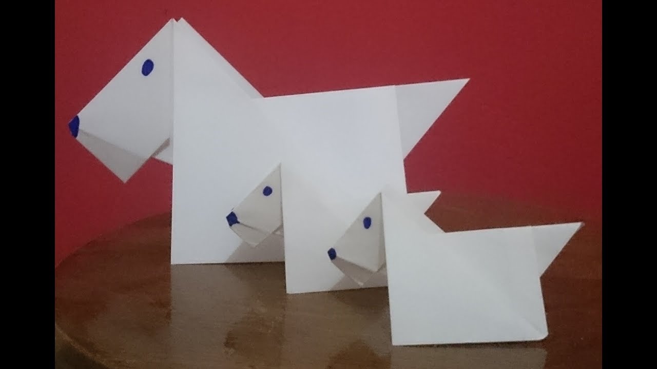 How To Make A Paper Dog Origami