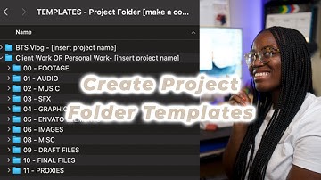 How to create project folder templates on Macs and PCs | Productivity Tip | #TechTingsWithKourt