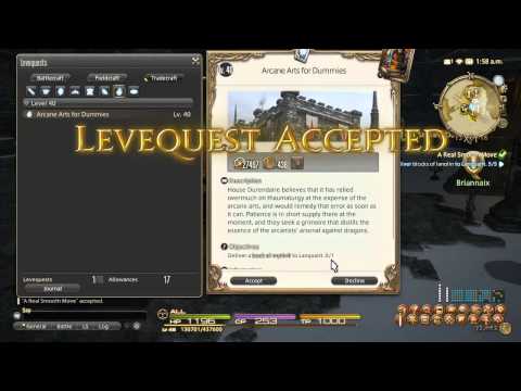Final Fantasy XIV ARR Goldsmithing Leveling Guide - Repeatable Leve Locations