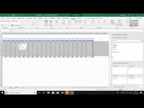 How to Make Attendance in Excel with Pivot Table